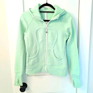 🍋Lululemon sz 6 Zip-up Scuba Hoodie, mint green